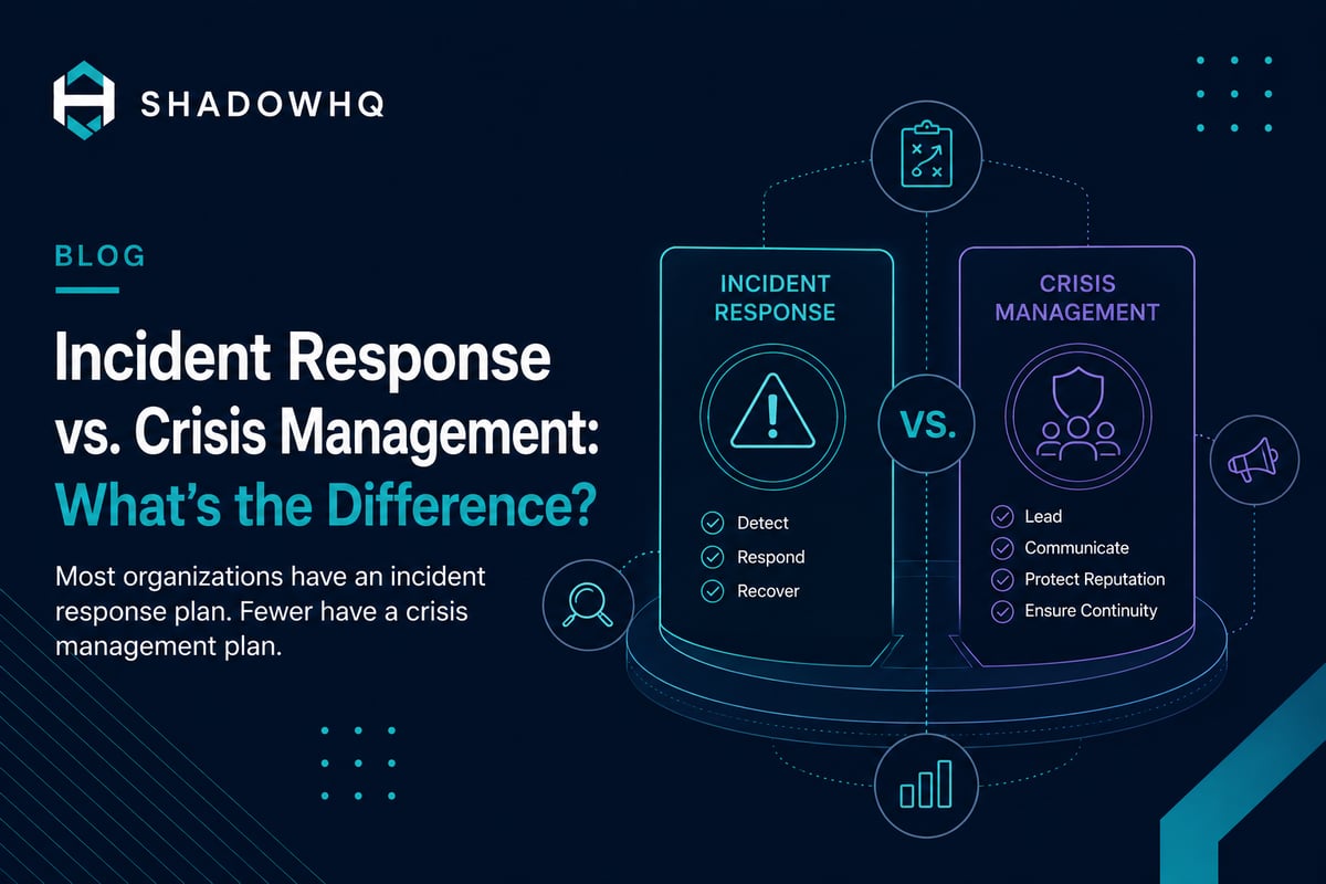 Incident Response vs. Crisis Management: What's the Difference?