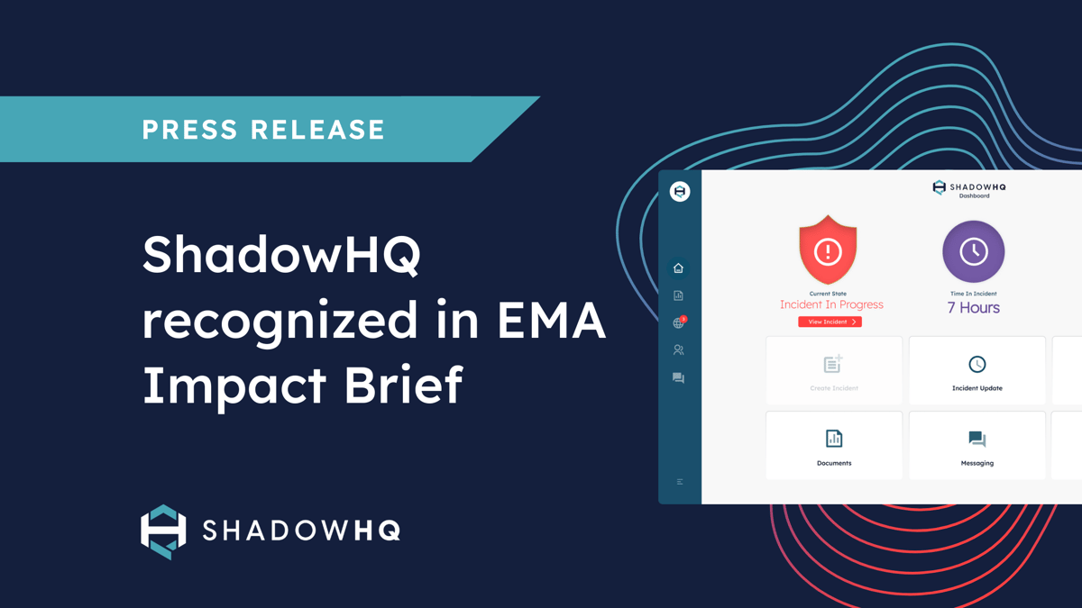 ShadowHQ Recognized in Enterprise Management Associates Impact Brief for Incident Preparedness and Response Leadership