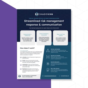 Datasheet: Streamlined risk management response & communication